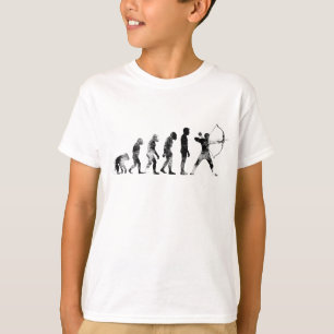 Bogenschießen der Vintagen Evolution Retro T-Shirt