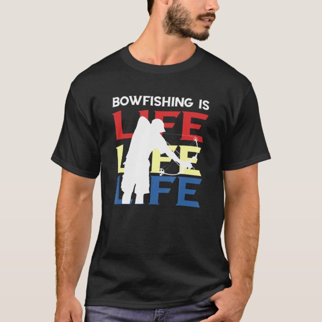 Bogenschießen Fische Bogenschießen Jagd Bogenschie T-Shirt (Vorderseite)