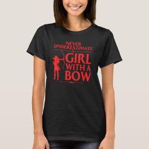 Bogenschießen für Mädchen Frauen Bowhunter Bogenfa T-Shirt