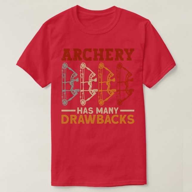 Bogenschießen hat viele Rückzugsbücher Bow Archer T-Shirt (Design vorne)