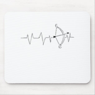 Bogenschießen Herzfürs Pfeil und Bogen Mousepad