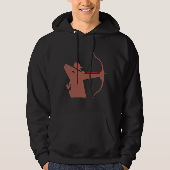 Bogenschießen Hoodie (Vorderseite)