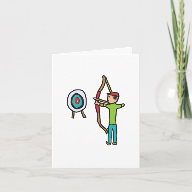 Bogenschießen Karte (Vorderseite)