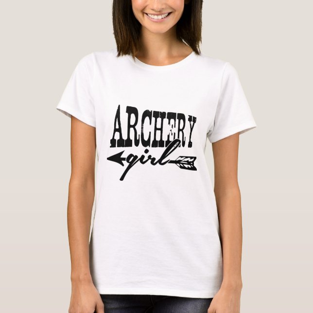 Bogenschießen-Mädchen T-Shirt (Vorderseite)