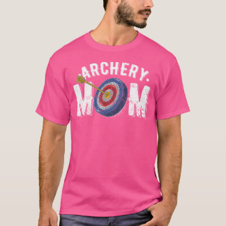 Bogenschießen-Mama Arrow Shooting Sportjägerin Fra T-Shirt