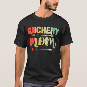 Bogenschiessen Mama Jagd Bogenschiessen Arrow Arro T-Shirt