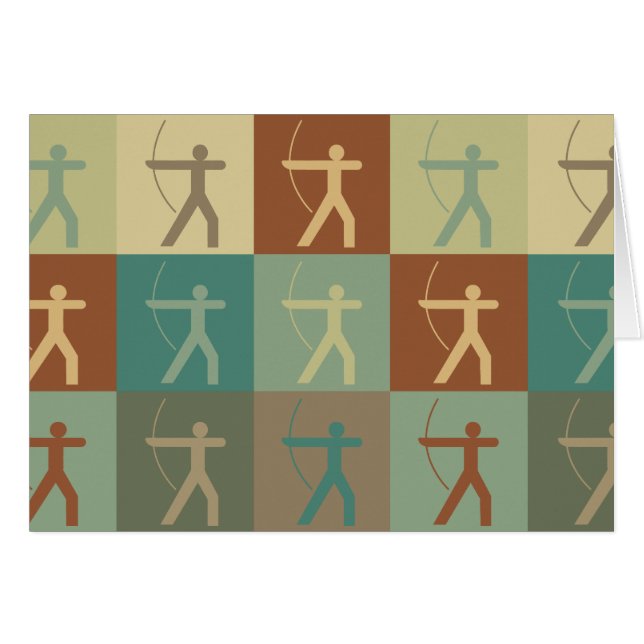 Bogenschießen-Pop-Kunst (Vorderseite (Horizontal))