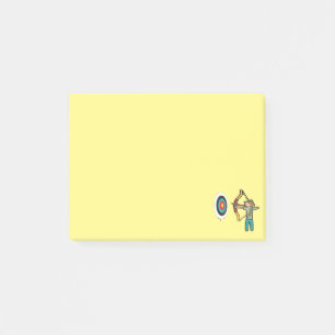 Bogenschießen Post-it Klebezettel