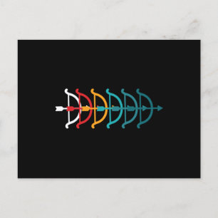 Bogenschießen Postkarte