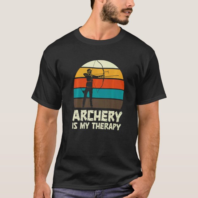 Bogenschießen Schütze Bogen Jagd Spaß T-Shirt (Vorderseite)
