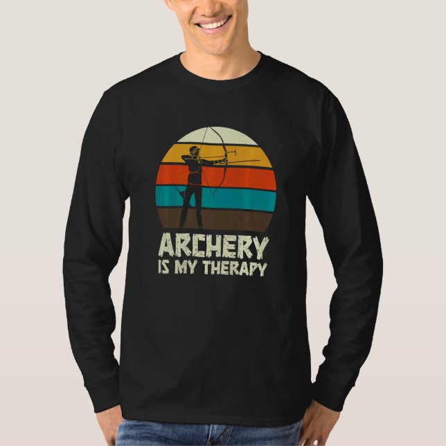 Bogenschießen Schütze Bogen Jagd Spaß T-Shirt (Vorderseite)