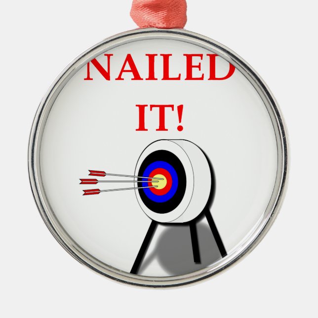 BOGENSCHIESSEN SILBERNES ORNAMENT (Vorne)