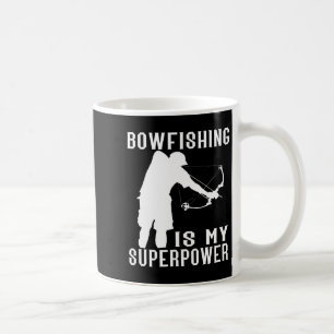Bogenschießen Superpower Fisch Bogenschütze Angler Kaffeetasse