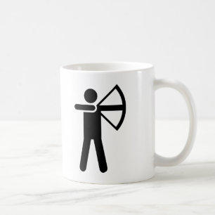 Bogenschießen-Symbol Kaffeetasse
