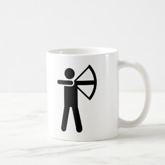Bogenschießen-Symbol Kaffeetasse