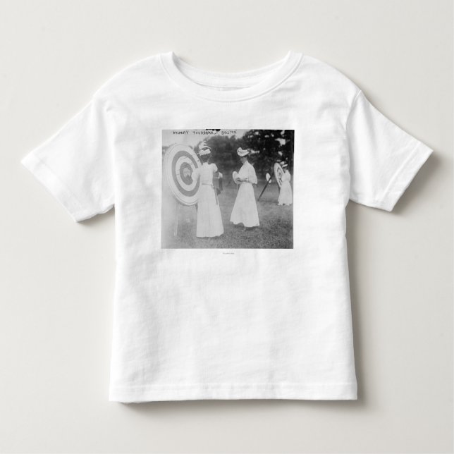 Bogenschießen-Turnier in Boston, MA-Fotografie Kleinkind T-shirt (Vorderseite)