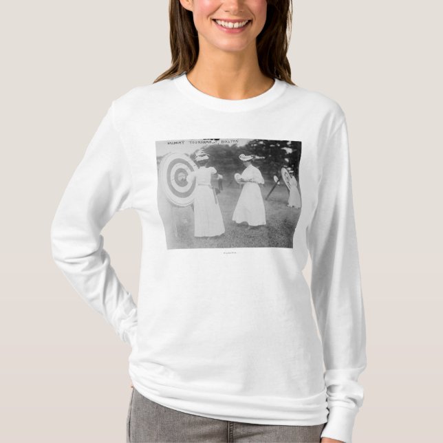 Bogenschießen-Turnier in Boston, MA-Fotografie T-Shirt (Vorderseite)