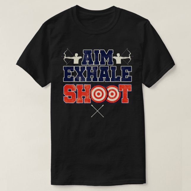 Bogenschießen und Bogenschießen im Bogenschießen T-Shirt (Design vorne)