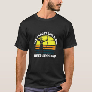 Bogenschießen und Bogenschießen SportBogenschiff S T-Shirt