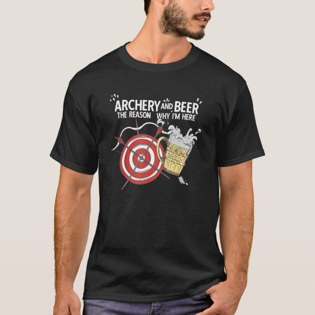 Bogenschießen und Bogenschießen T-Shirt (Vorderseite)