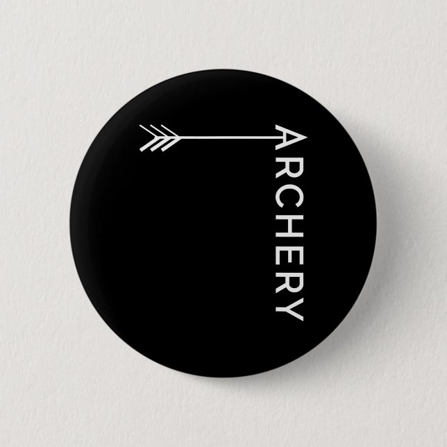 Bogenschießen und Bogenschießen von Jagdgeschenken Button (Vorderseite)