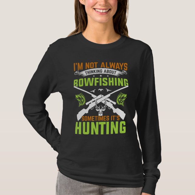 Bogenschießen und Rotwildjagd  Bogenschütze T-Shirt (Vorderseite)