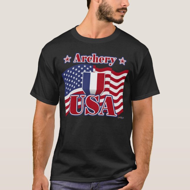 Bogenschießen USA T-Shirt (Vorderseite)