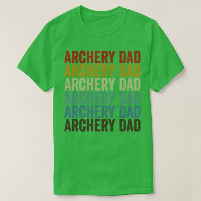 Bogenschießen-Vater Archer Bow und Arrow Vater Bog T-Shirt (Design vorne)