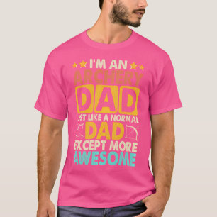 Bogenschießen-Vater, genau wie normaler Vater, zei T-Shirt