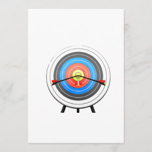 Bogenschießen-Ziel-Einladungen Einladung