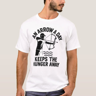 Bogenschießen zum Fischen | Ein Pfeil pro Tag hält T-Shirt