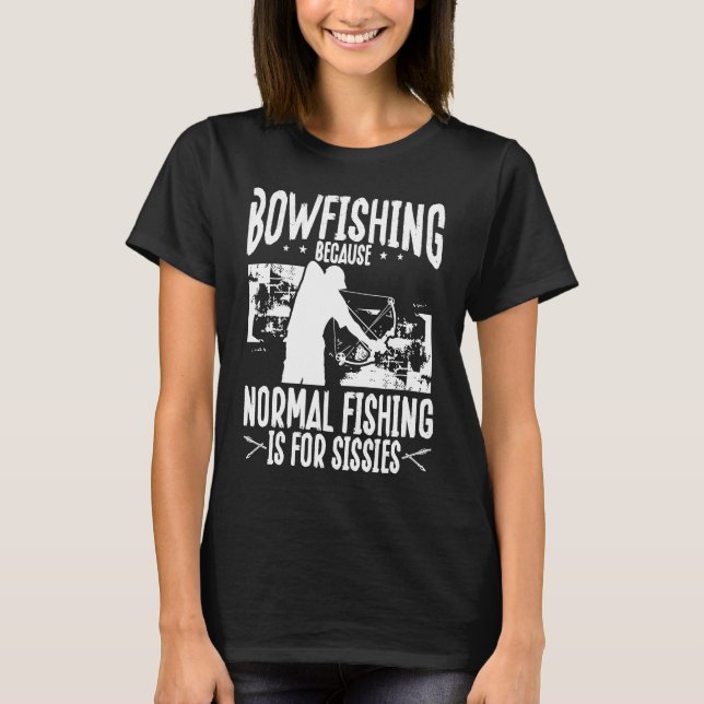 Bogenschießfischer Bogenschütze Fischer Luftboot B T-Shirt (Vorderseite)