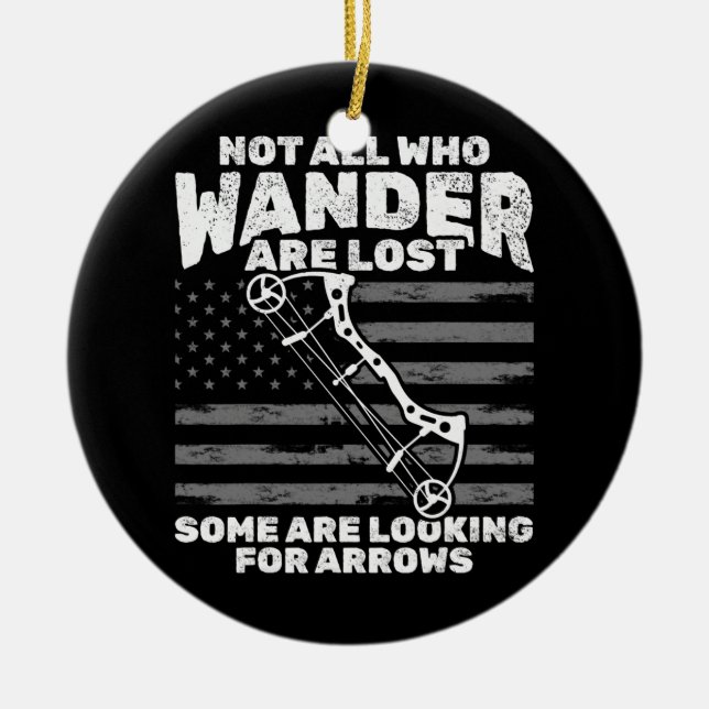 Bogenschießliebhaber Keramik Ornament (Vorne)