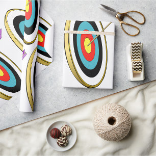 Bogenschießziel mit Arrow-Hitzezentrum Geschenkpapier