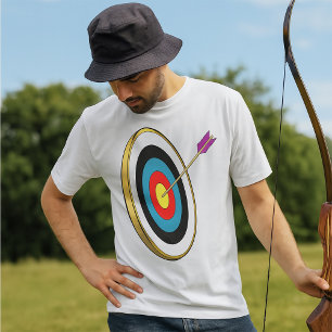 Bogenschießziel mit Arrow-Hitzezentrum T-Shirt
