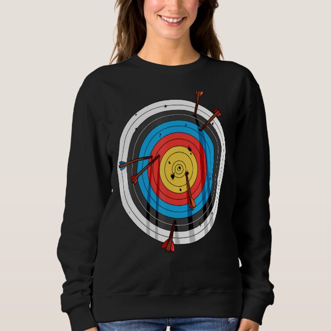 Bogenschiff Bogenschießen Arrows Bow Jagen Sweatshirt (Vorderseite)