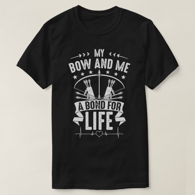 Bogenschütze Bow Bond für Lebensgeschenk T-Shirt (Design vorne)