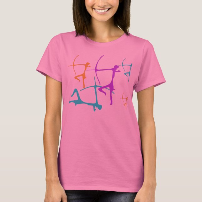 Bogenschütze-Dame T-shirt (Vorderseite)