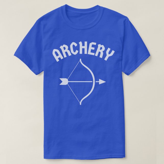 Bogenschütze, einfacher Bow und Bogenhalter T-Shirt (Design vorne)