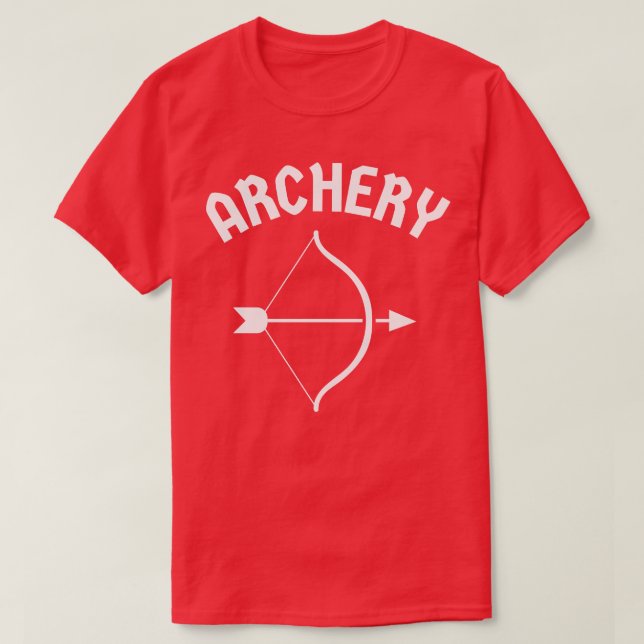 Bogenschütze, einfacher Bow und Bogenhalter T-Shirt (Design vorne)