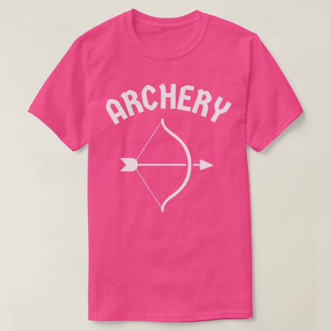 Bogenschütze, einfacher Bow und Bogenhalter T-Shirt (Design vorne)
