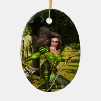 Bogenschütze-Elf Keramik Ornament