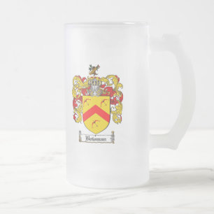 BOGENSCHÜTZE-FAMILIENWAPPEN - BOGENSCHÜTZE-WAPPE MATTGLAS BIERGLAS