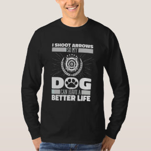Bogenschütze Hund Bogen Bogenschütze Pfeil Ziel Bo T-Shirt