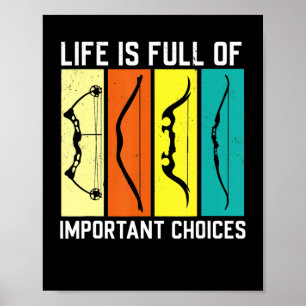 Bogenschütze Männer Jäger Geschenk Bogenschützen K Poster