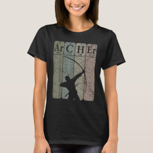 Bogenschütze Periodensystem Elemente Bogenschießen T-Shirt