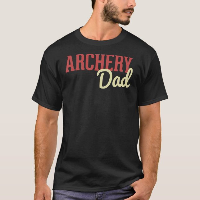 Bogenschütze Vater Bow and Arrow Vathage Archer T-Shirt (Vorderseite)