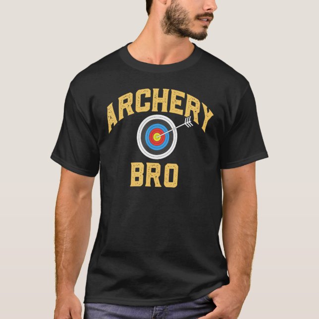 Bogenschützen Br Vintage Bogenschießscheibe Bogen  T-Shirt (Vorderseite)