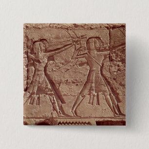 Bogenschützen, Detail von der Jagd von Ramesses Button
