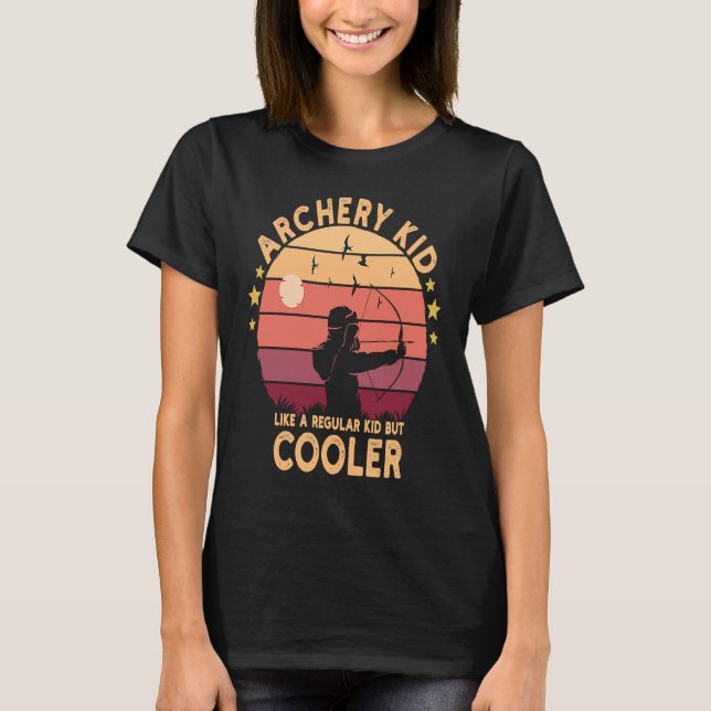 Bogenschützen-Kind  Bogen und Pfeil Junger Bogensc T-Shirt (Vorderseite)
